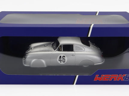 Porsche 356 SL Coupe Team Porsche K.G. N°46 Víťaz Class 24h Le Mans 1951 Auguste Veuillet - Edmond Mouche 1:18 Werk83 strieborná
