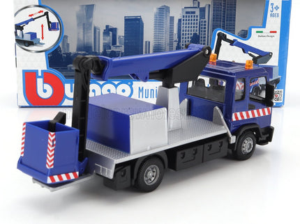 MAN | TRUCK GRU CRANE ELEVATOR CON PIATTAFORMA CESTELLO 2-ASSI 2010 | BLUE SILVER