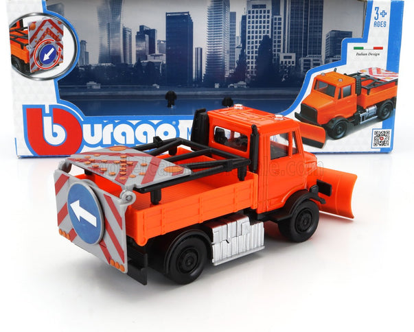 TRUCK | ROAD SECURITY SPAZZANEVE SNOWPLOUGH AND SIGNAL BOARD 2-ASSI 2010 | ORANGE