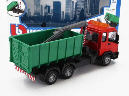 MAN | TRUCK CASSONE RIBALTABILE TRASPORTO RIFIUTI URBANI 3-ASSI 2010 | RED GREEN