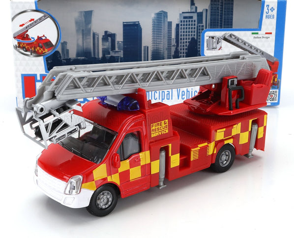 MERCEDES BENZ | SPRINTER GRU CRANE ELEVATOR CON PIATTAFORMA CESTELLO RESCUE FIRE ENGINE 2010 | RED YELLOW