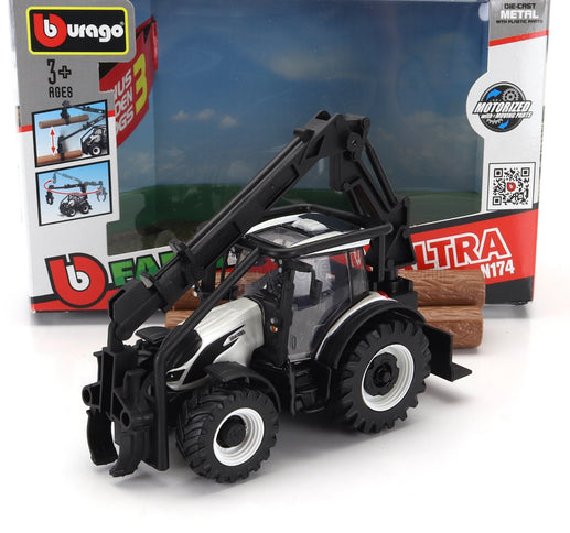 VALTRA | N174 TRACTOR CRANE LOADER 2017 | WHITE BLACK