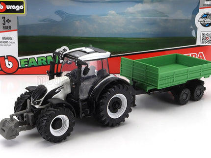 VALTRA | N174 TRACTOR WITH TIPPING TRAILER 2017 | WHITE BLACK GREEN