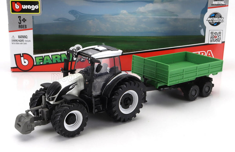 VALTRA | N174 TRACTOR WITH TIPPING TRAILER 2017 | WHITE BLACK GREEN