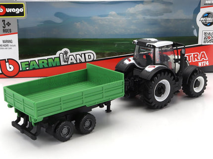 VALTRA | N174 TRACTOR WITH TIPPING TRAILER 2017 | WHITE BLACK GREEN