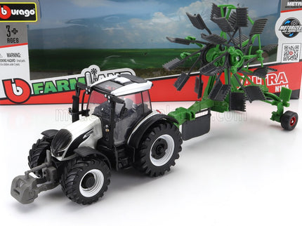 VALTRA | N174 TRACTOR WITH WHIRL RAKE 2017 | WHITE BLACK GREEN