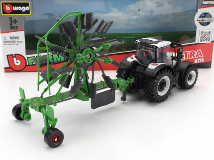 VALTRA | N174 TRACTOR WITH WHIRL RAKE 2017 | WHITE BLACK GREEN