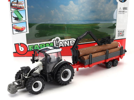 VALTRA | N174 TRACTOR WITH 3X TRAILER 2017 | WHITE BLACK GREEN RED