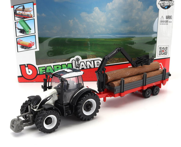 VALTRA | N174 TRACTOR WITH 3X TRAILER 2017 | WHITE BLACK GREEN RED