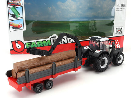 VALTRA | N174 TRACTOR WITH 3X TRAILER 2017 | WHITE BLACK GREEN RED