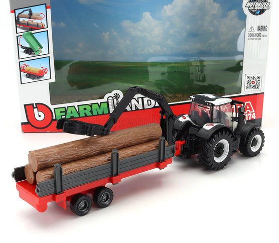 VALTRA | N174 TRACTOR WITH 3X TRAILER 2017 | WHITE BLACK GREEN RED