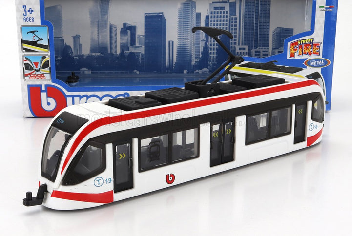 TRAM | CITY TRAM AUTOBUS | WHITE RED BLACK