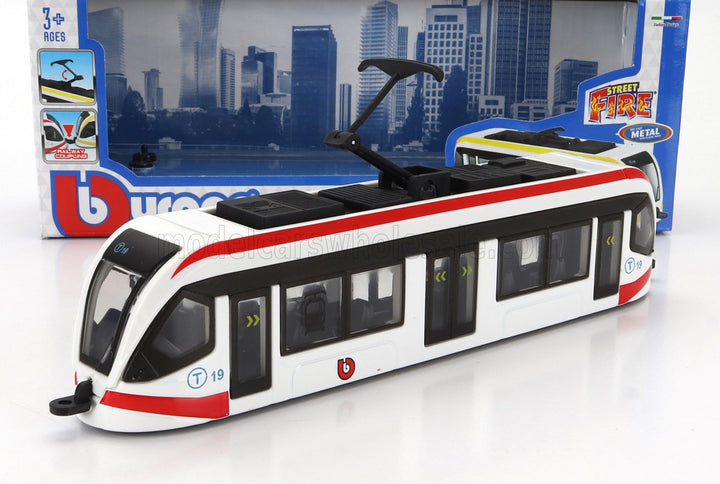 TRAM | CITY TRAM AUTOBUS | WHITE RED BLACK
