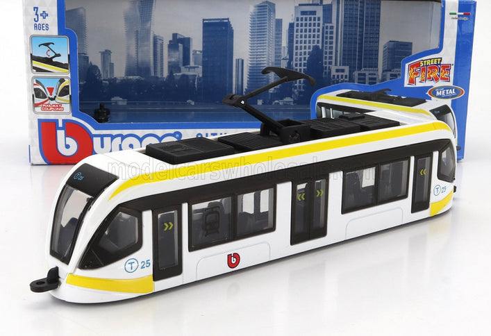 TRAM | CITY TRAM AUTOBUS | WHITE YELLOW BLACK
