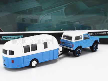 FORD USA | BRONCO WITH ROULOTTE 1966 | BLUE WHITE