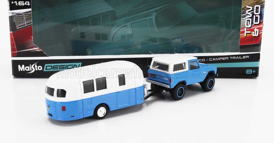 FORD USA | BRONCO WITH ROULOTTE 1966 | BLUE WHITE