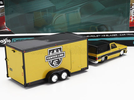 CHEVROLET | BLAZER K5 WITH TRAILER CAR TRANSPORTER 1979 | YELLOW BLACK