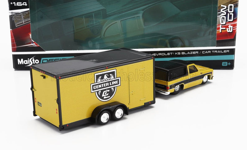 CHEVROLET | BLAZER K5 WITH TRAILER CAR TRANSPORTER 1979 | YELLOW BLACK