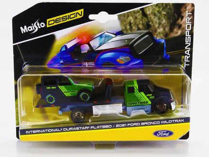 INTERNATIONAL | DURASTAR RAMP TRUCK WITH FORD USA BRONCO 2021 | BLACK GREEN
