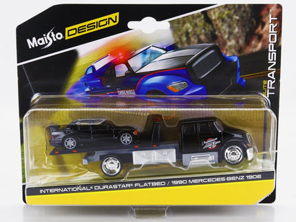 INTERNATIONAL | DURASTAR RAMP TRUCK WITH MERCEDES BENZ 190E 2.3 16V (W201) 1984 | BLACK