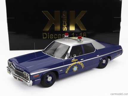 Dodge Monaco Nevada Highway Patrol Police 1974 1:18 KK Scale modrá biela