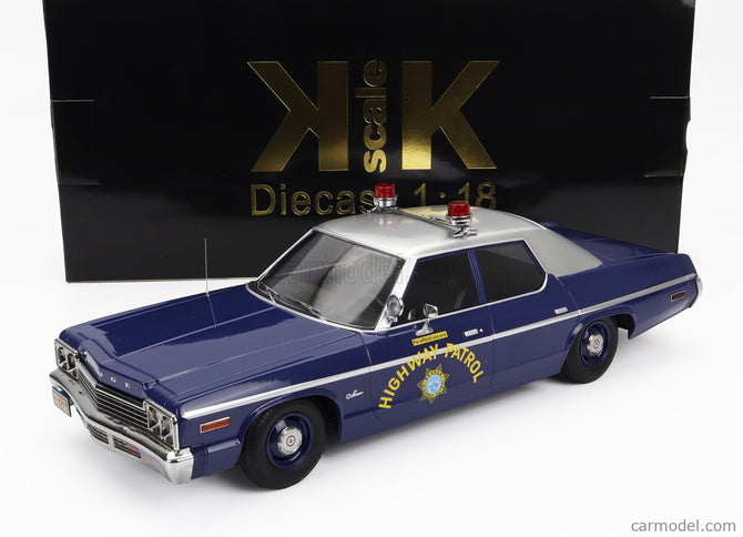 Dodge Monaco Nevada Highway Patrol Police 1974 1:18 KK Scale modrá biela