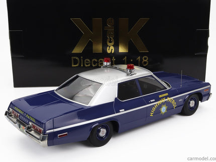 Dodge Monaco Nevada Highway Patrol Police 1974 1:18 KK Scale modrá biela