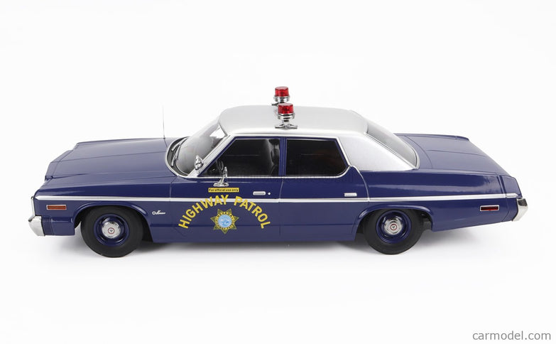 Dodge Monaco Nevada Highway Patrol Police 1974 1:18 KK Scale modrá biela