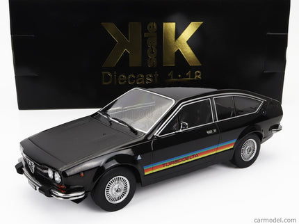 ALFA ROMEO Alfetta 2000 Gtv Turbodelta 1979 1:18 KK Scale 2 Tone čierna