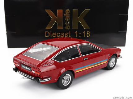 ALFA ROMEO Alfetta 2000 Gtv Turbodelta 1979 1:18 KK Scale červená čierna