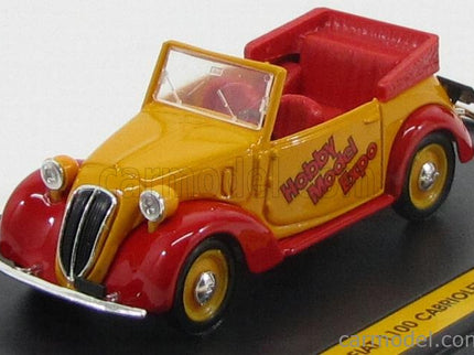 Fiat 1100 Cabriolet - Hobby Model Expo 2005 1:43 Brumm žltá červená