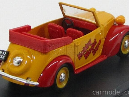 Fiat 1100 Cabriolet - Hobby Model Expo 2005 1:43 Brumm žltá červená