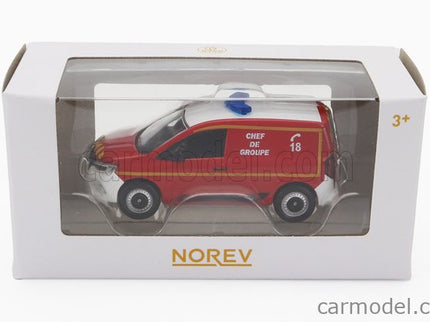 Renault Kangoo Van Sapeurs Pompiers Chef De Group 2023 1:64 Norev červená biela