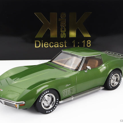 Chevrolet Corvette C3 1972 - With Removable Roof Parts 1:18 KK Scale zelená