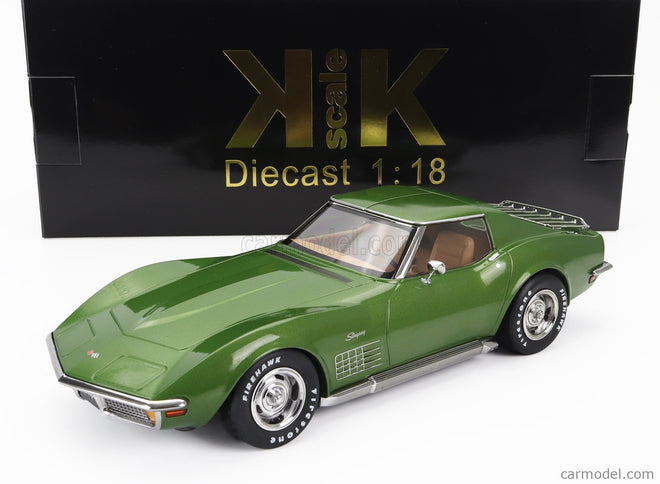 Chevrolet Corvette C3 1972 - With Removable Roof Parts 1:18 KK Scale zelená