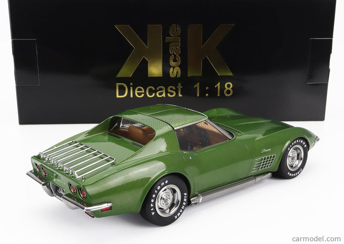 Chevrolet Corvette C3 1972 - With Removable Roof Parts 1:18 KK Scale zelená