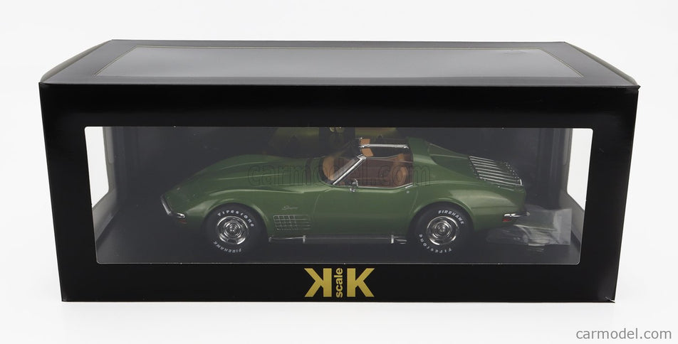 Chevrolet Corvette C3 1972 - With Removable Roof Parts 1:18 KK Scale zelená