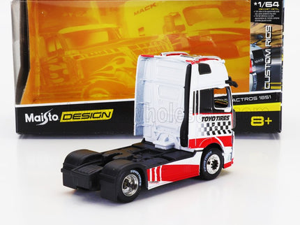 MERCEDES BENZ | ACTROS 1851 MP4 GIGASPACE TRACTOR TRUCK 2-ASSI TOYO TIRES 2018 | WHITE RED