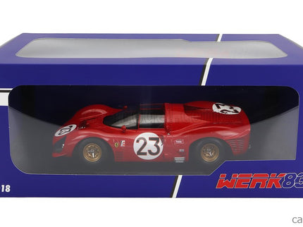 Ferrari 330 P3 4.0L V12 Spider Team Ferrari Spa Sefac N°23 Víťaz 24h Daytona 1967 Lorenzo Bandini - Chris Amon 1:18 Werk83 červená