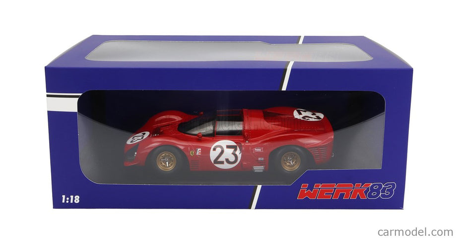 Ferrari 330 P3 4.0L V12 Spider Team Ferrari Spa Sefac N°23 Víťaz 24h Daytona 1967 Lorenzo Bandini - Chris Amon 1:18 Werk83 červená