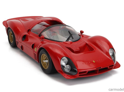 Ferrari 330 P3 4.0L V12 Spider Bez Dekorácií Version Open Roof 1966 1:18 Werk83 červená