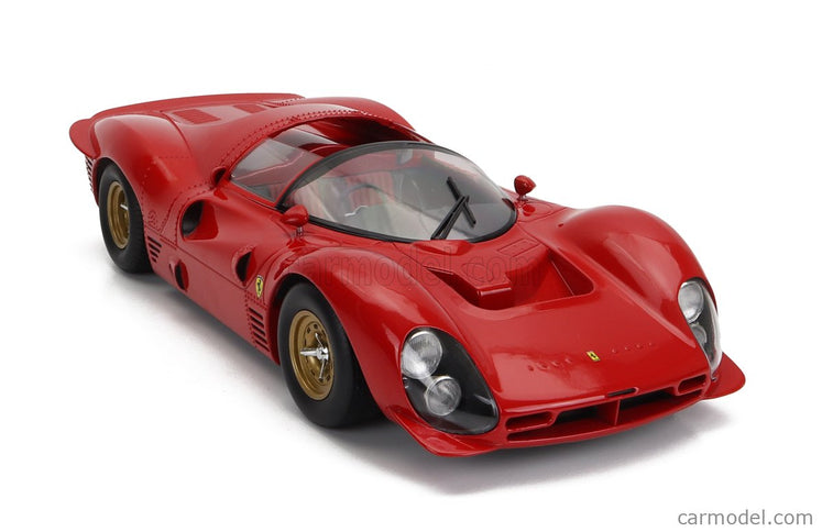 Ferrari 330 P3 4.0L V12 Spider Bez Dekorácií Version Open Roof 1966 1:18 Werk83 červená