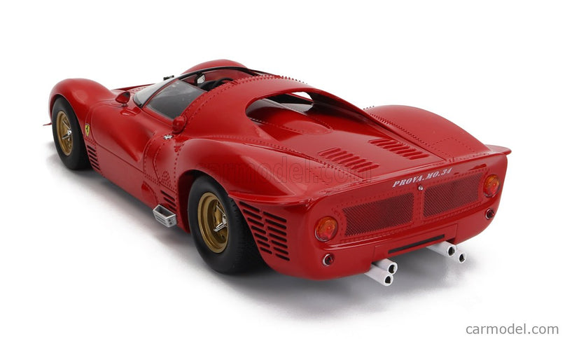 Ferrari 330 P3 4.0L V12 Spider Bez Dekorácií Version Open Roof 1966 1:18 Werk83 červená