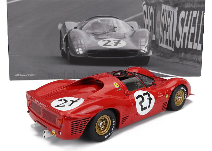 FERRARI | 330 P3 4.0L V12 SPIDER TEAM N.A.R.T. NORTH AMERICAN RACING N 27 24h LE MANS 1966 PEDRO RODRIGUEZ - RICHIE GINTHER | RED