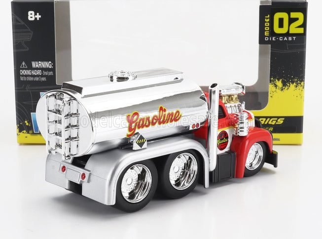 MACK | B-61 TANKER TRUCK GASOLINE 3-ASSI CUSTOM 1953 | RED SILVER