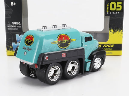 FORD USA | COE FUEL TANKER TRUCK GASOLINE 3-ASSI CUSTOM 1950 | LIGHT BLUE BLACK