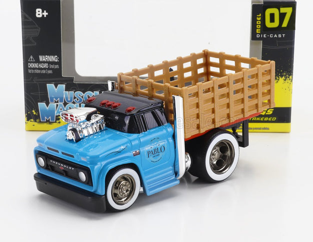 CHEVROLET | C-60 TRUCK STAKEBED PABLO 3-ASSI CUSTOM 1966 | BLUE