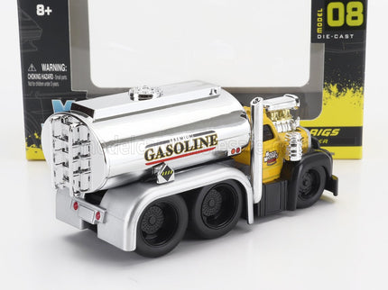 MACK | B-61 TANKER TRUCK GASOLINE 3-ASSI CUSTOM 1953 | YELLOW SILVER