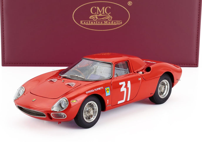 FERRARI | 250LM ch.n5899 TEAM SCUDERIA FILIPINETTI N 31 WINNER MONZA 1964 NINO VACCARELLA | RED