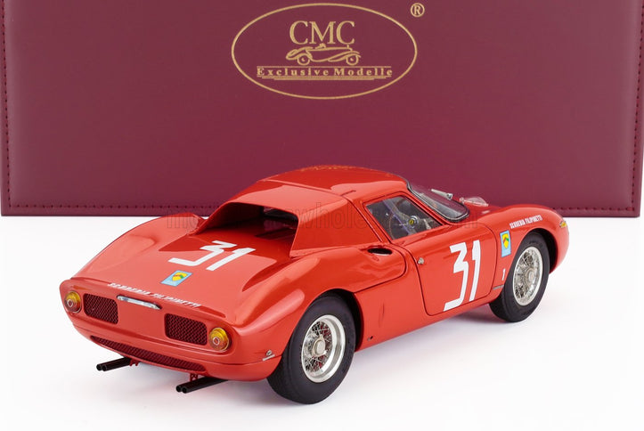 FERRARI | 250LM ch.n5899 TEAM SCUDERIA FILIPINETTI N 31 WINNER MONZA 1964 NINO VACCARELLA | RED